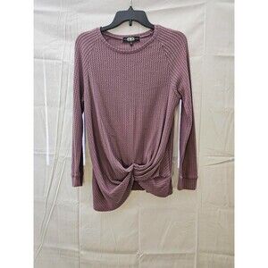 Women's Plum Color Rewash Sweater Size Medium